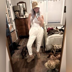 Champion Reverse Weave White Joggers